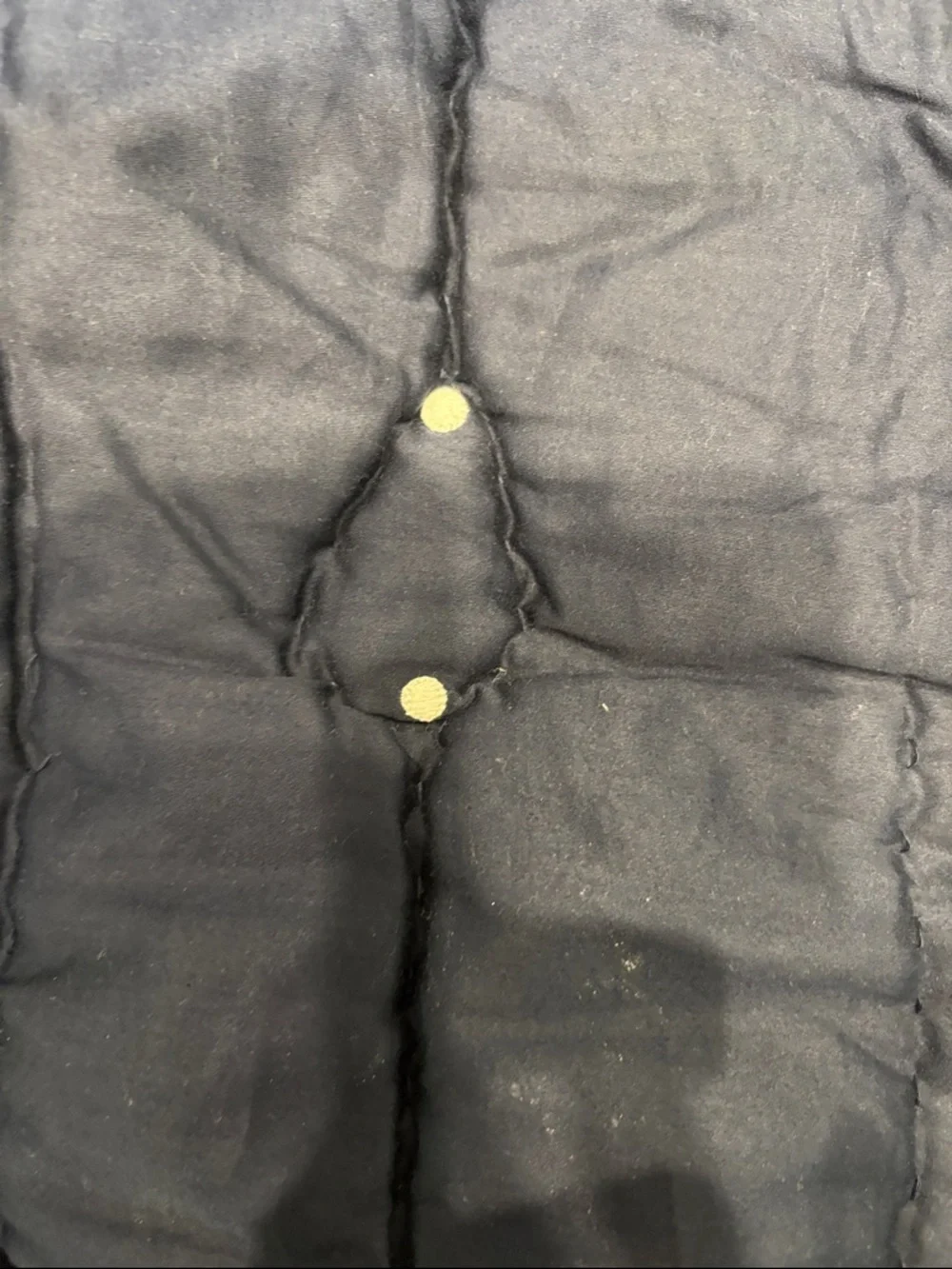 Navy Tassel Tufted pillow sham - Deep Navy